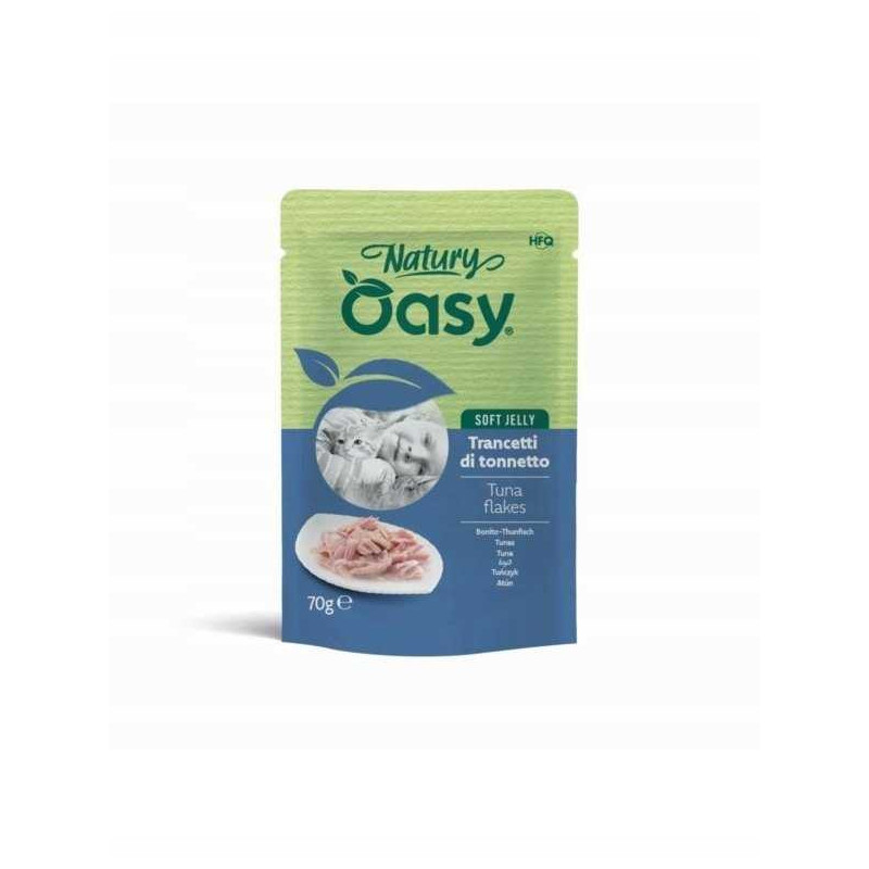 OASY Natury Soft Jelly Tuna flakes - wet cat food - 70g