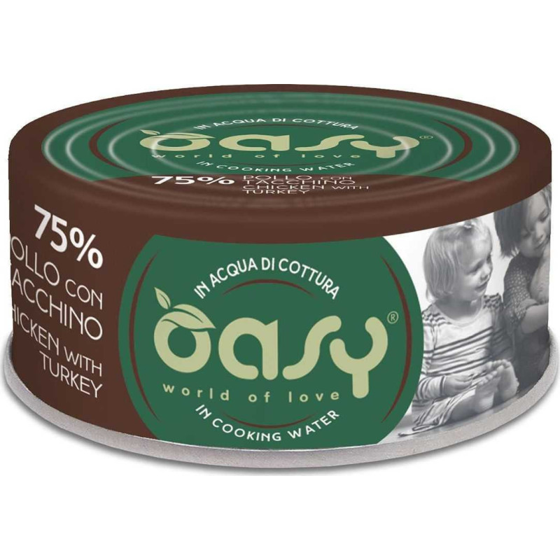 OASY More Love Chicken with turkey - wet cat food - 70g