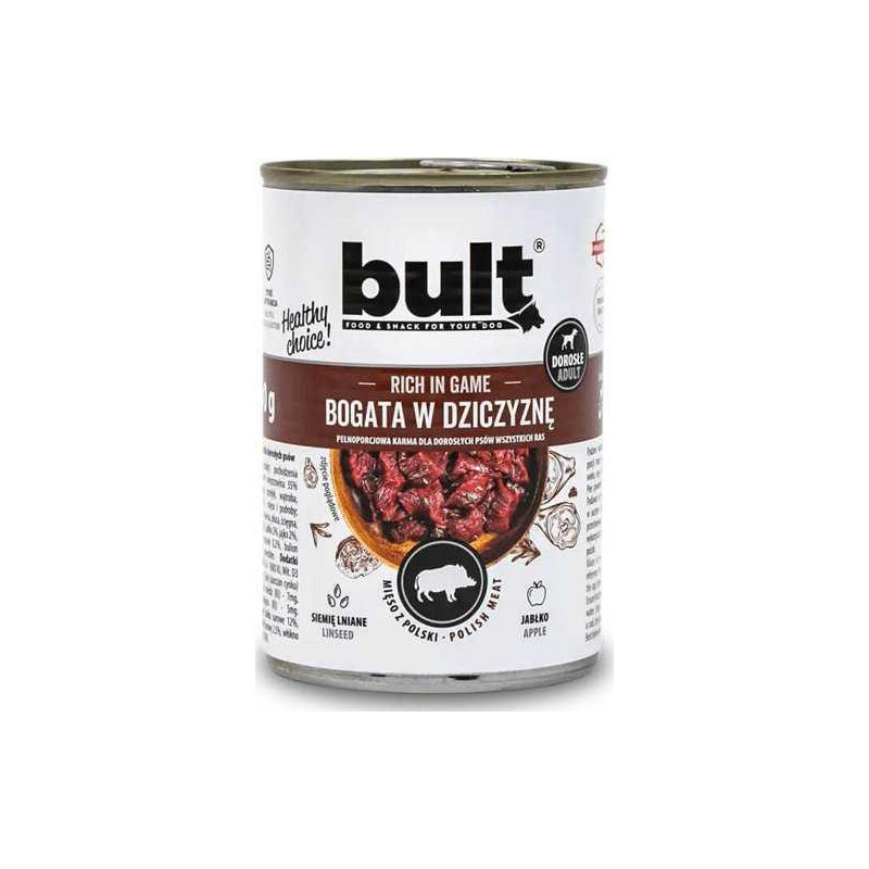 BULT Rich in game - Wet dog food - 800 g