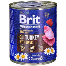 BRIT Premium By Nature Turkey with Liver 800g