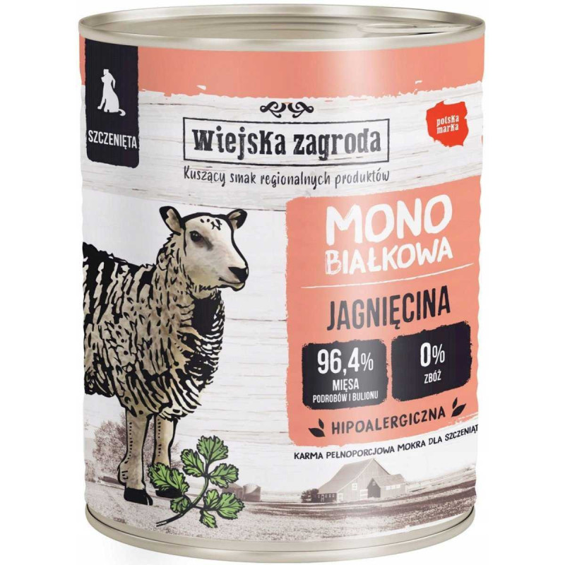 wiejska zagroda Wiejska Zagroda Monoprotein with lamb 800g