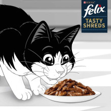 PURINA FELIX Tasty Shreds with beef and chicken - 4x 80g