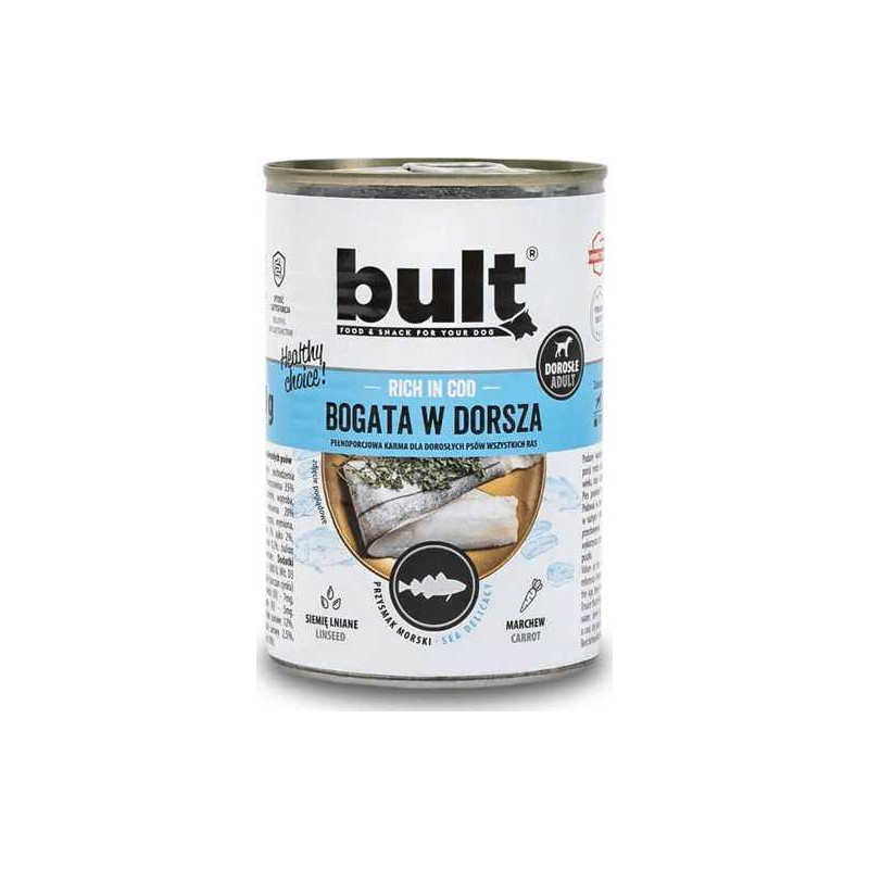 BULT Rich in cod - Wet dog food - 800 g