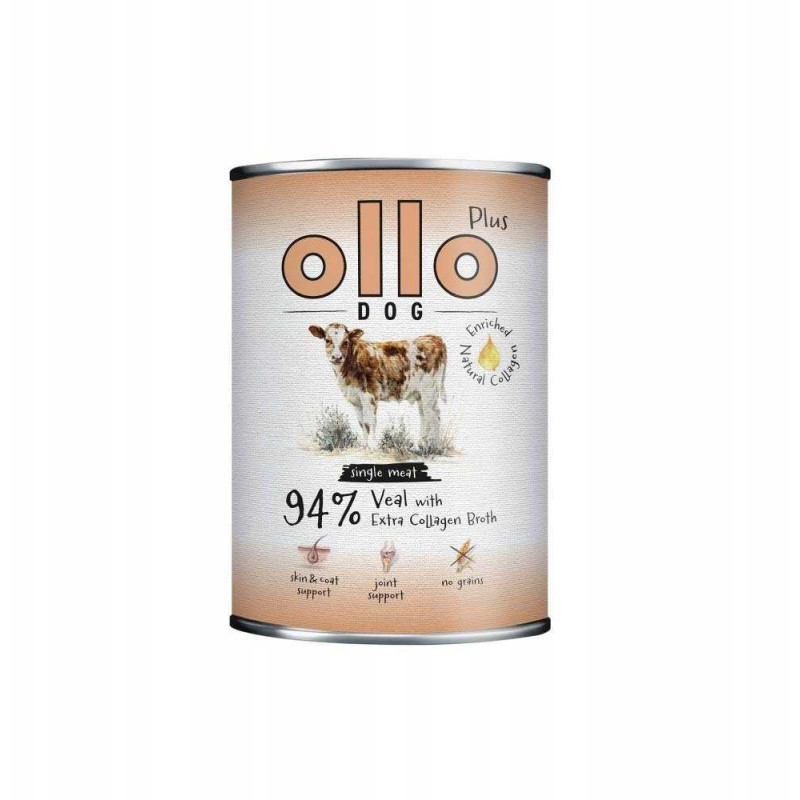 OLLO Ollo Ollo can of dog food Plus Collagen Veal 800 g