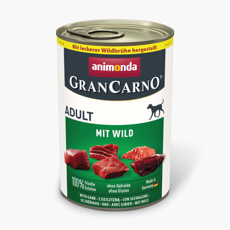ANIMONDA GranCarno Adult Game - wet dog food - 400g