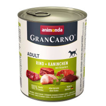 Animonda ANIMONDA GranCarno suaugusių šunų ėdalas su jautiena, triušiena ir žolelėmis - 800g