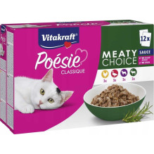 Vitakraft VITAKRAFT Po�sie Classique Meaty choice - wet cat food - 12 x 85g