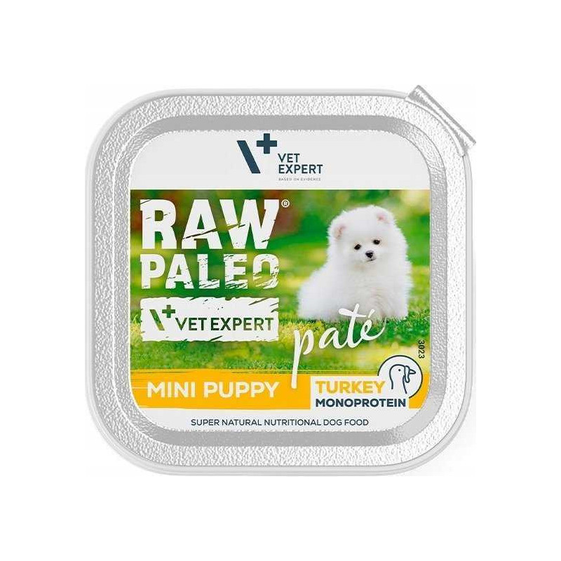 VETEXPERT Raw Paleo Pate Mini Puppy Turkey - wet food for puppies - 150 g