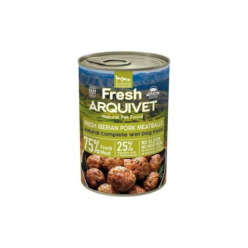 ARQUIVET ARQUIVET Fresh Iberian Pork Meatballs - wet dog food - 400g