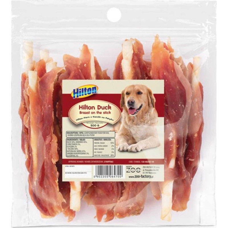 Hilton HILTON Duck Breast on the stick - dog chew - 500g