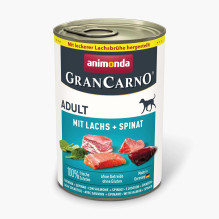 ANIMONDA GranCarno Adult Salmon and spinach - wet dog food - 400g