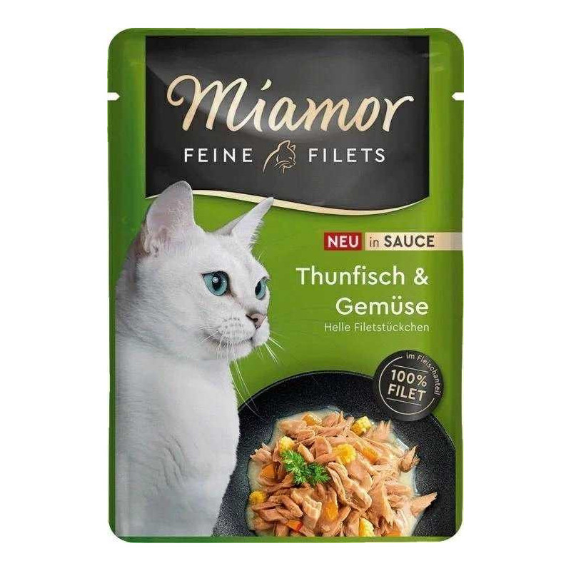 Miamor MIAMOR Fine Filets Tuna with vegetables in sauce - wet cat food - 100