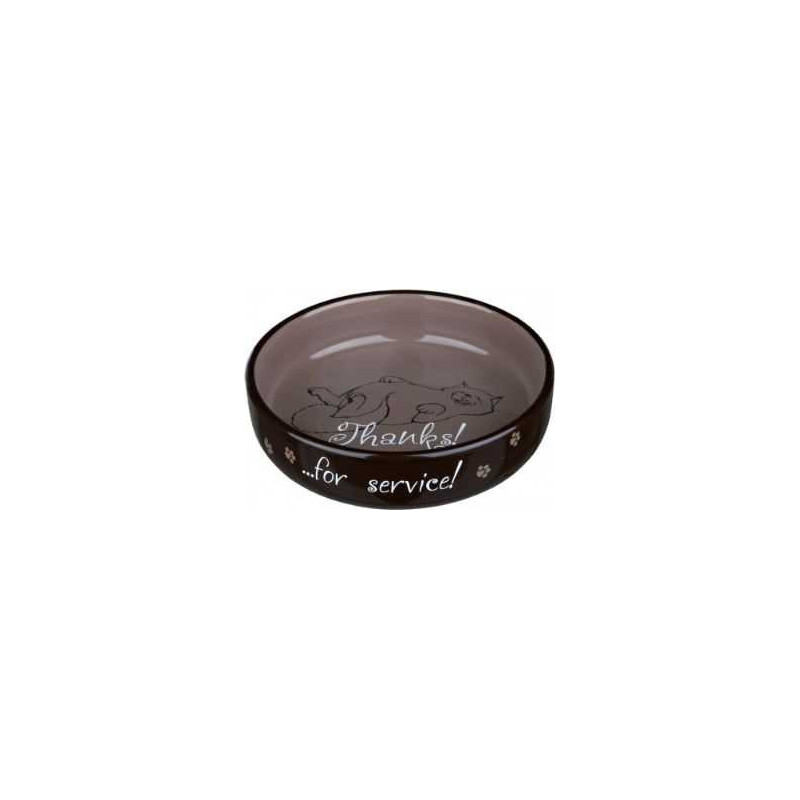 TRIXIE Trixie CERAMIC BOWL FOR CAT, 0.3 l / o 15 cm, for short-nosed breeds