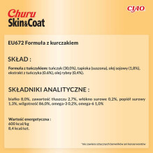 INABA INABA Churu Skin&Coat Chicken recipe - cat treats - 4x14 g INABA INABA Churu Skin&Coat Chicken recipe - cat treats - 4x14 g