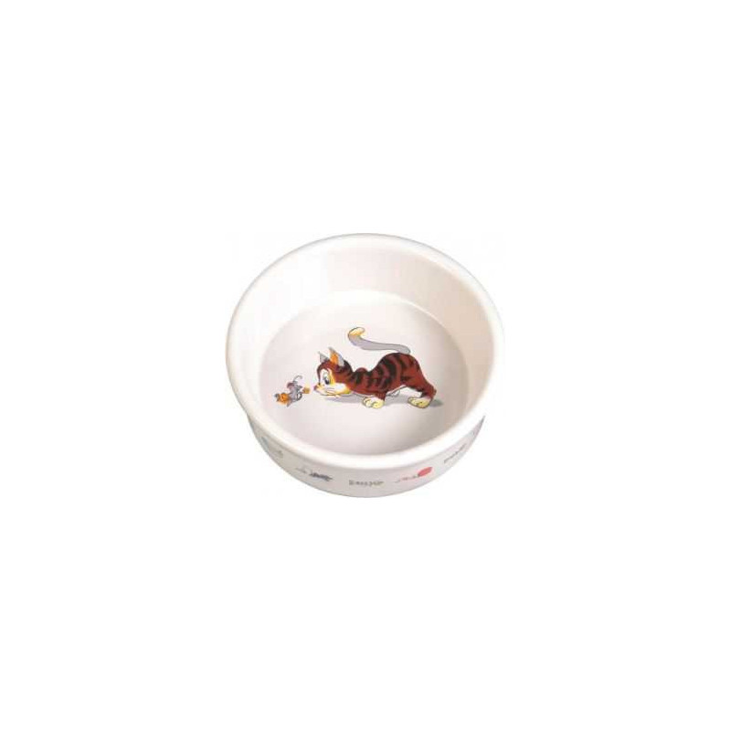 TRIXIE Trixie CERAMIC BOWL FOR CAT WITH MOTIVE 200ml