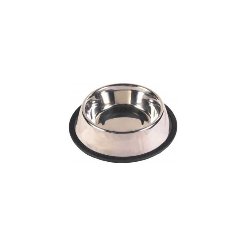 TRIXIE Trixie METAL bowl on rubber 1.75L