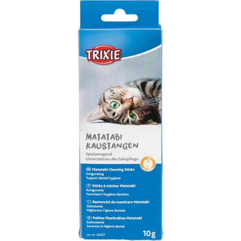 TRIXIE Trixie Matatabi chewing sticks treat, 10 g (TX-42427).