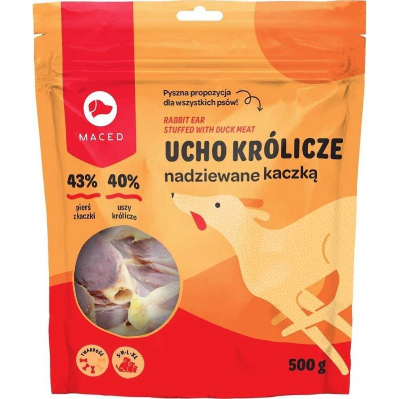 MACED MACED Duck with rabbit ear - dog chew - 500g