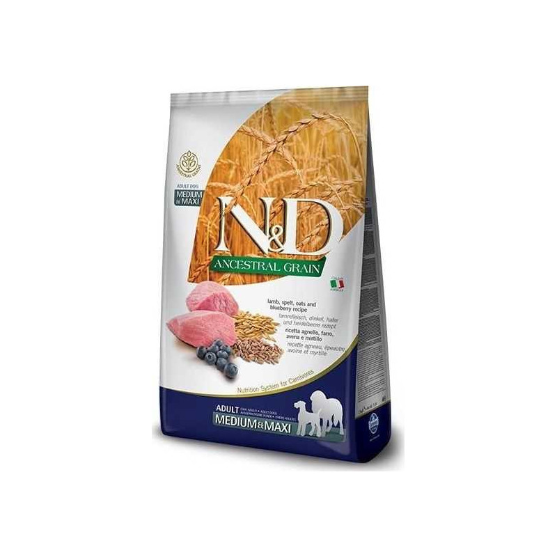 Farmina N&amp;D Ancestral Grain Puppy Medium&amp;Maxi Lamb - dry dog food - 12