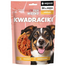 PAN MIĘSKO Pan Mięsko Dog treats Rabbit squares 100g