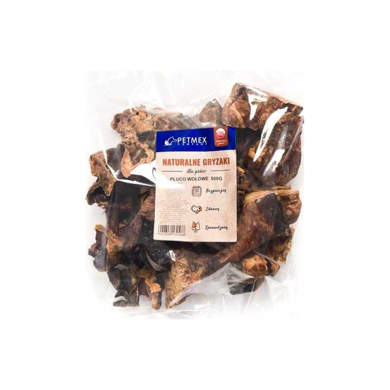 PETMEX PETMEX Beef lung - dog treat - 500g