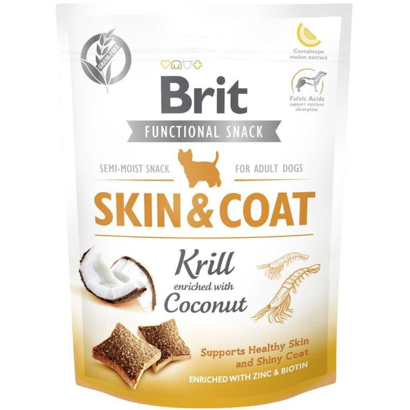BRIT Functional Snack Skin&amp;Coat Krill 150g