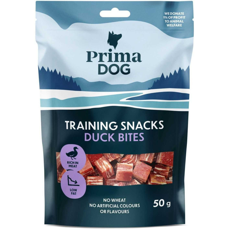 PRIMA Treniruočių užkandžiai Anties kąsneliai 50g