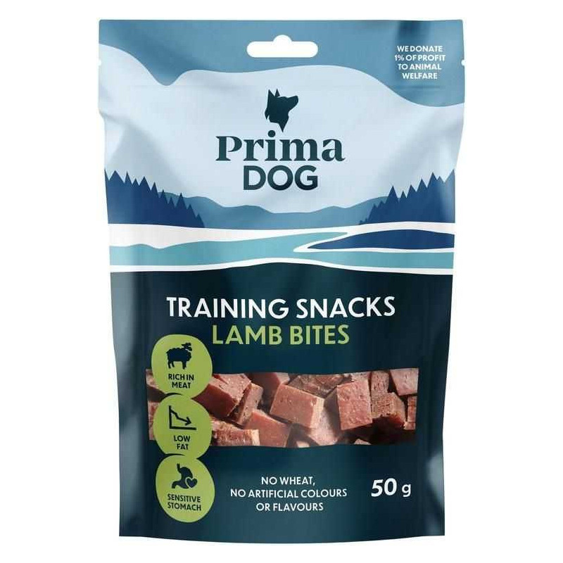 PRIMA Mokomieji užkandžiai ėrienos kąsneliai 50g