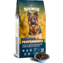 DIVINUS DIVINUS „Performance“ vokiečių aviganių veislės šunims – sausas šunų ėdalas – 20 kg.