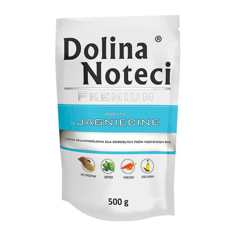 DOLINA NOTECI DOLINA NOTECI Premium klasės šlapias šunų ėdalas su ėriena - 500 g