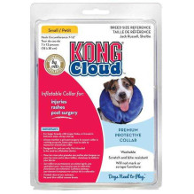 KONG Pooperacinis antkaklis KONG CLOUD šunims pripučiamas su vilnoniu užvalkalu, mėlynas