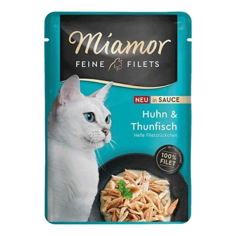 Miamor MIAMOR Vištienos filė su tunu padaže - šlapias kačių ėdalas - 100g