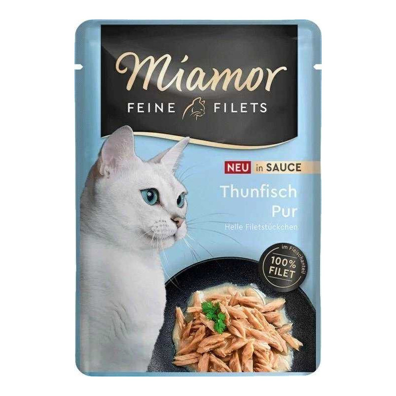 Miamor MIAMOR Smulkinti tuno filė padaže - šlapias kačių ėdalas - 100g