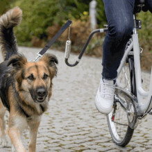 TRIXIE Trixie Bicycle set with leash, for medium and large dogs, graphite