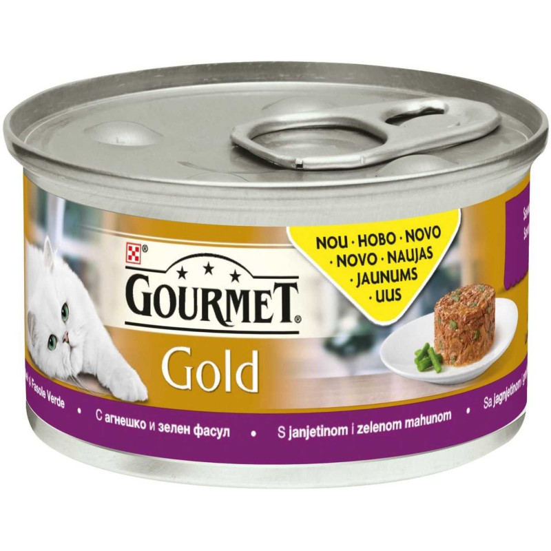 PURINA Gurmaniškas Gold Sūrus ėrienos pyragas 85g