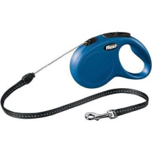 Flexi Flexi Naujas klasikinis automatinis trosinis pavadėlis S 5m Blue