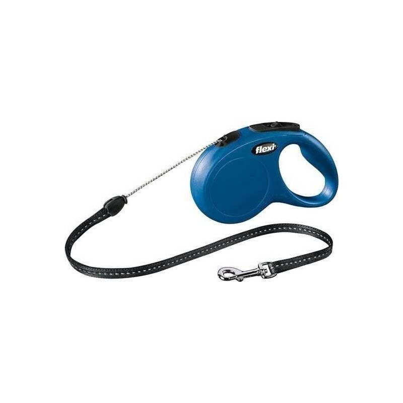 Flexi Flexi Naujas klasikinis automatinis trosinis pavadėlis S 5m Blue