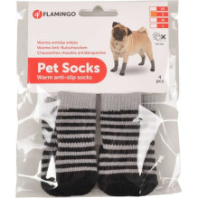 FLAMINGO Socks Set M Black / Grey 4pcs FLAMINGO Socks Set M Black / Grey 4pcs