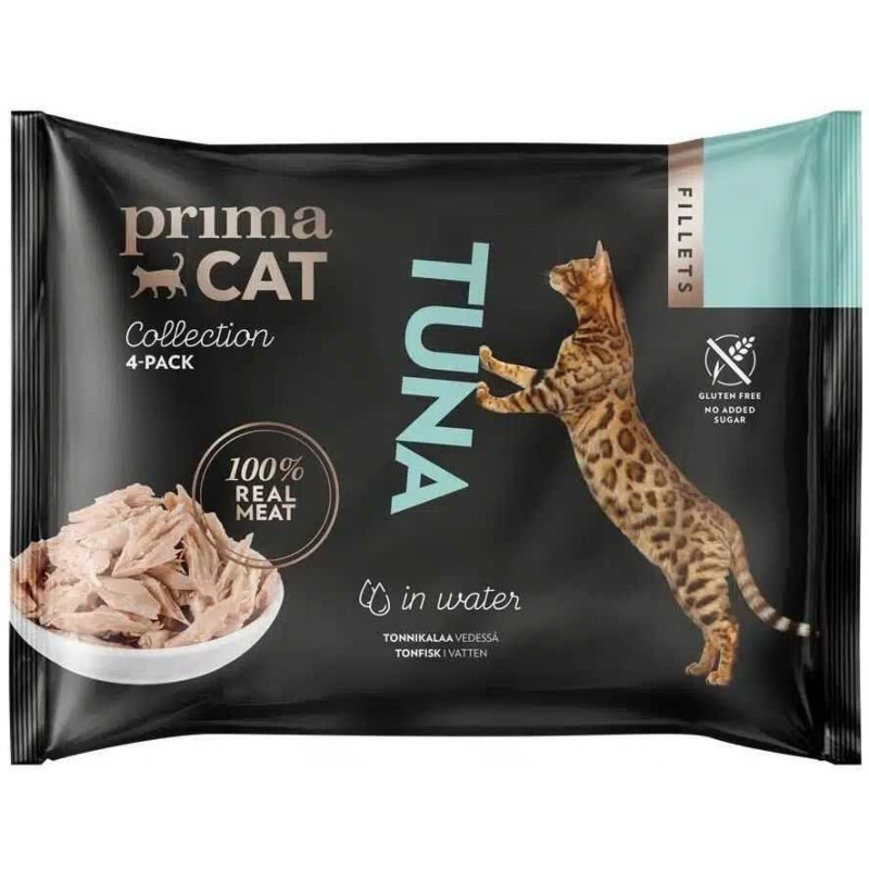 PRIMA Tunų filė kolekcija vandenyje 4x50g