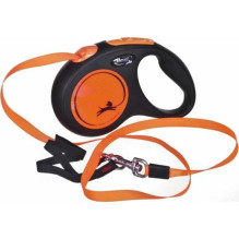 Flexi Flexi automatinis pavadėlis NAUJA NEON juosta M 5m oranžinė