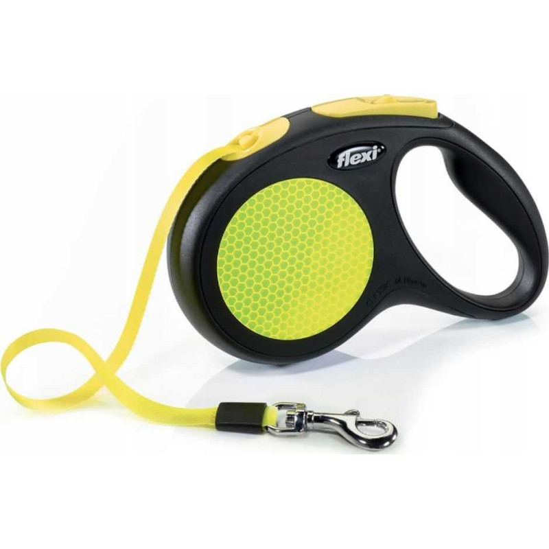 Flexi automatinis pavadėlis Flexi NEON FLEXI juosta L 5m