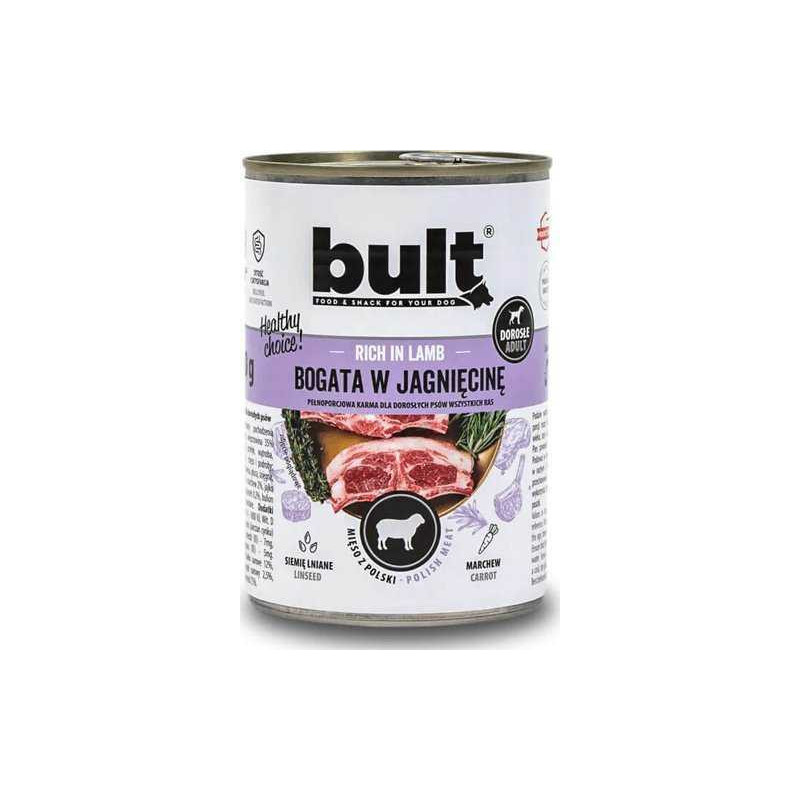 BULT Praturtintas ėriena - Šlapias šunų ėdalas - 800 g