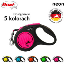 Flexi Flexi automatic leash New Neon S tape 5 m color pink.