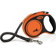 Flexi Flexi automatinis pavadėlis Xtreme L, 5 m ilgio, oranžinės spalvos, iki 65kg