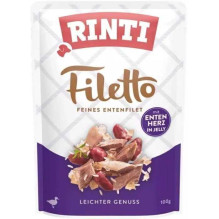 RINTI RINTI Filetto Chicken fillet with duck hearts- wet dog food -