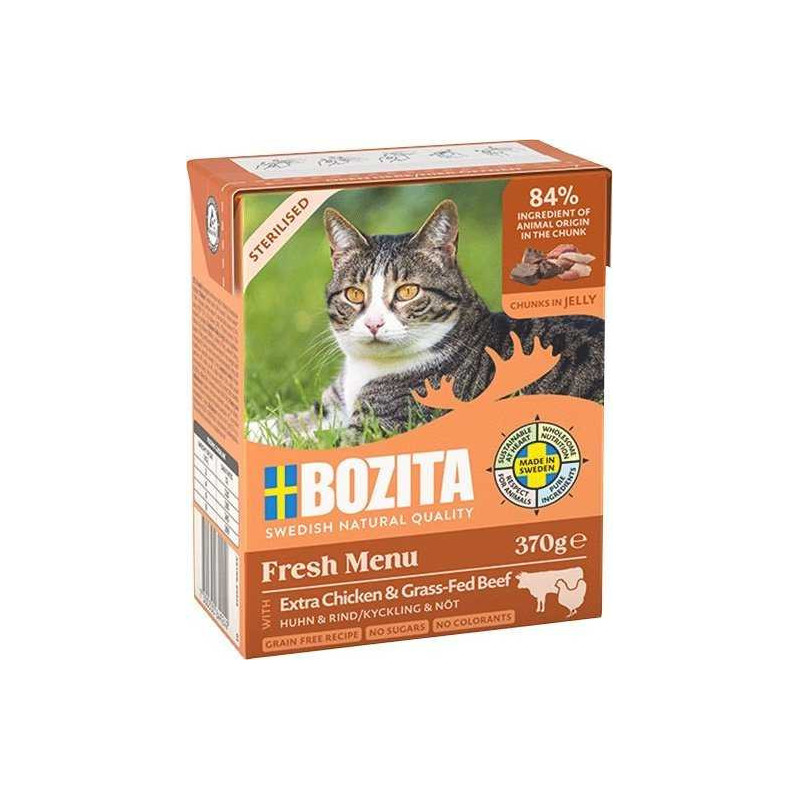 BOZITA BOZITA Fresh Menu Sterilised Extra Chicken with beef - wet cat food -