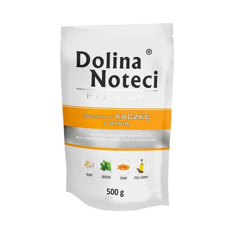 DOLINA NOTECI DOLINA NOTECI Premium klasės šlapias šunų ėdalas su antiena ir moliūgais - 500 g