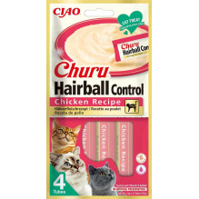 INABA Churu Plaukų rutulio vištiena 4x14g