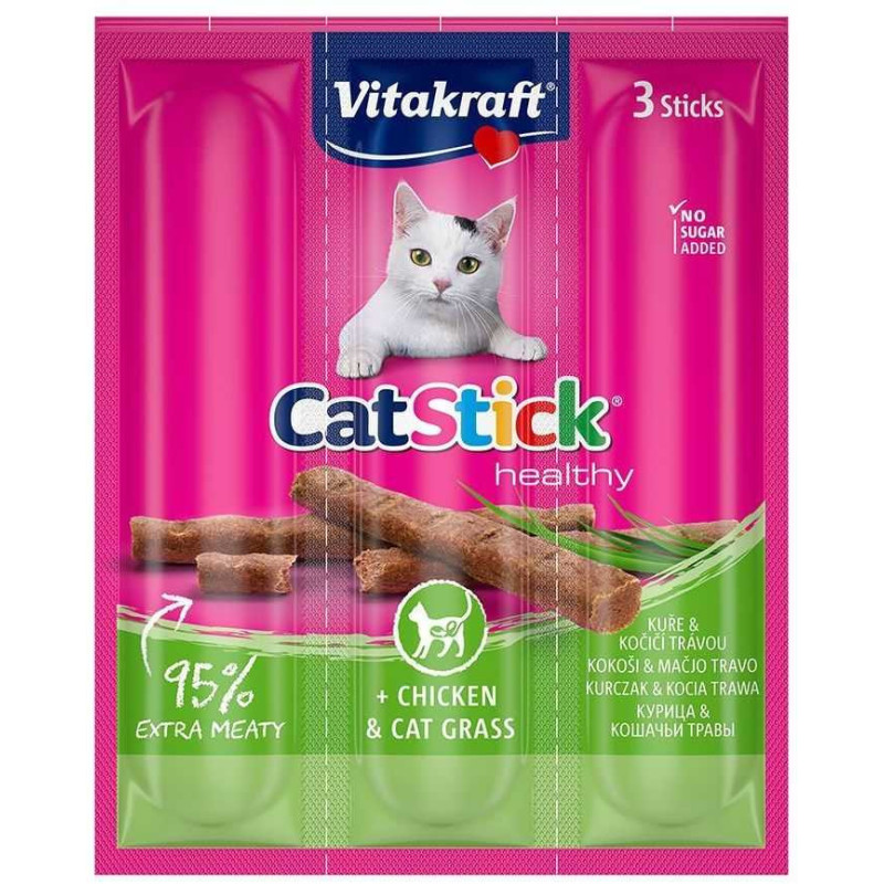 Vitakraft „CatStick“ sveika vištiena su žole 3x6g
