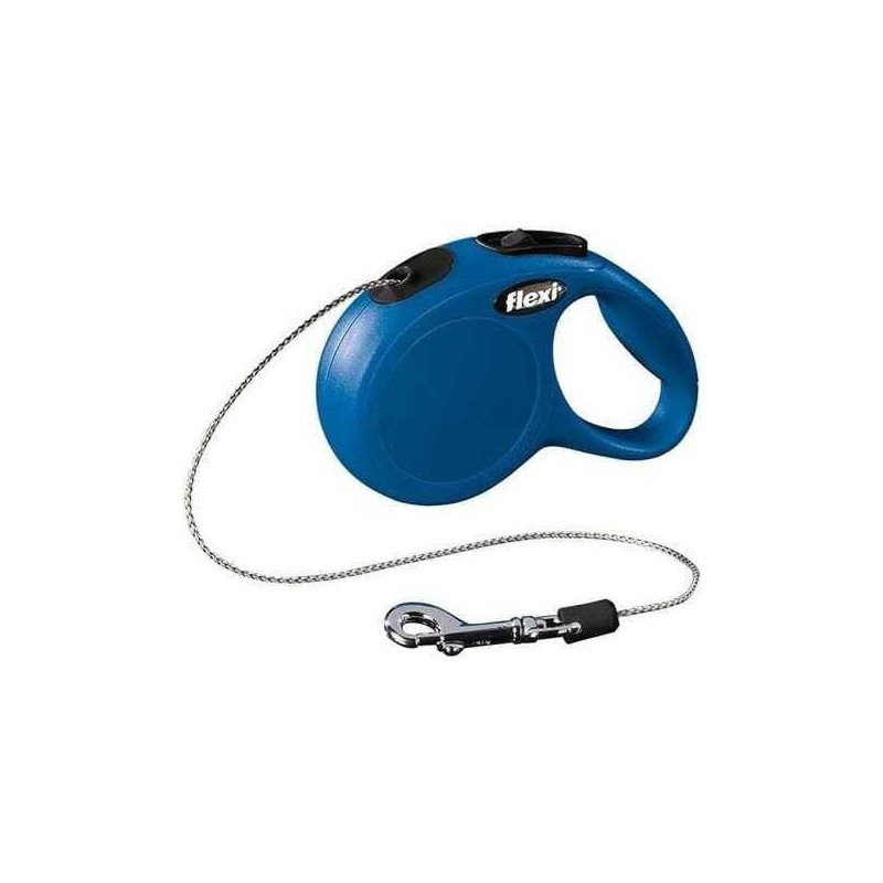 Flexi Flexi Naujas klasikinis automatinis trosinis pavadėlis XS 3m Blue